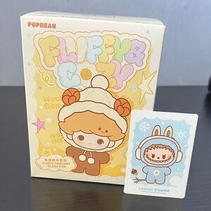 POP MART- Fluffy & Cozy Blind Box: Confirmed Labubu Snow Baby Plushie (NIB)
